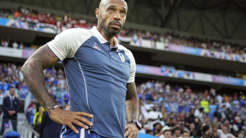 Thierry Henry was as cool as they come as a player. He's showing emotion as a coach at the Olympics