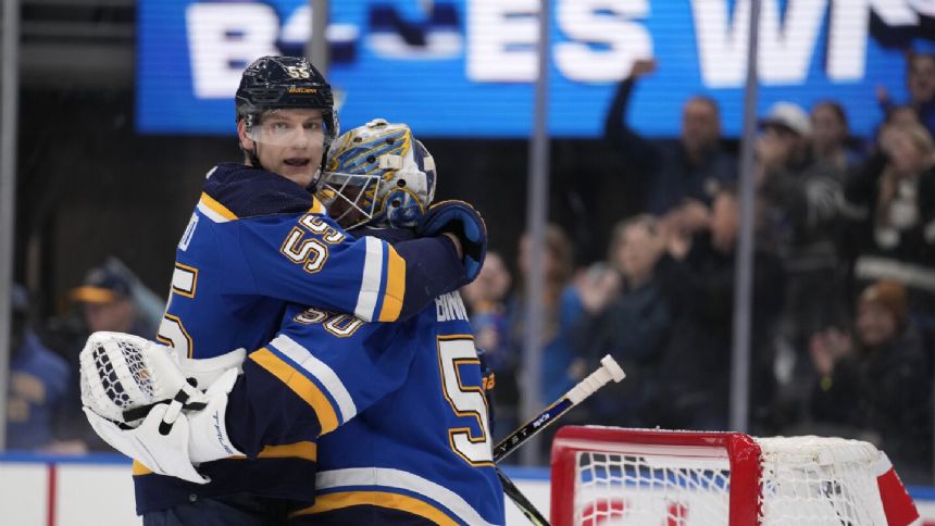 Thomas scores in 3rd period to give the Blues a 2-1 win over the Canucks