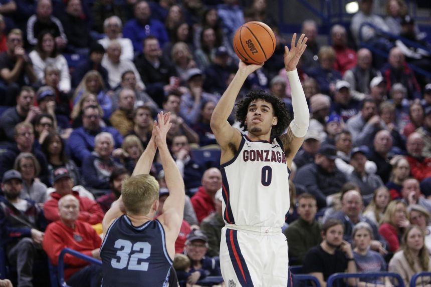 Timme helps No. 12 Gonzaga rout San Diego 97-72