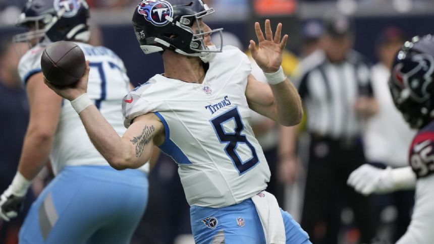 Titans QB Will Levis Leaves Sunday's Game Against Texans With Foot ...