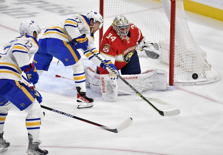 Tkachuk breaks tie with 39th, Panthers beat Sabres 2-1