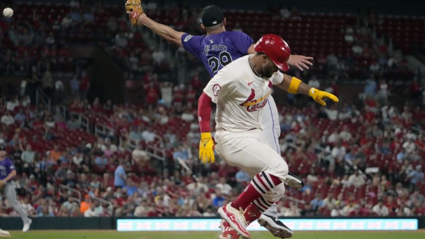 Toglia, Blackmon each drive in a run in Rockies' 3-2 win over the Cardinals