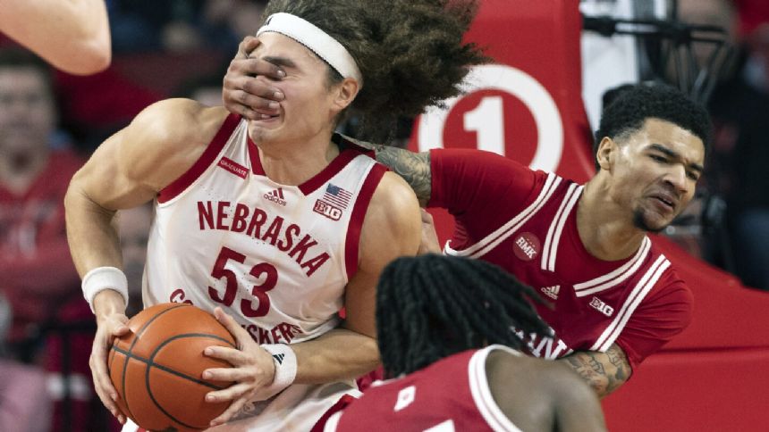 Tominaga has big second half, scores 28, Nebraska ends 7-game skid against Indiana 86-70