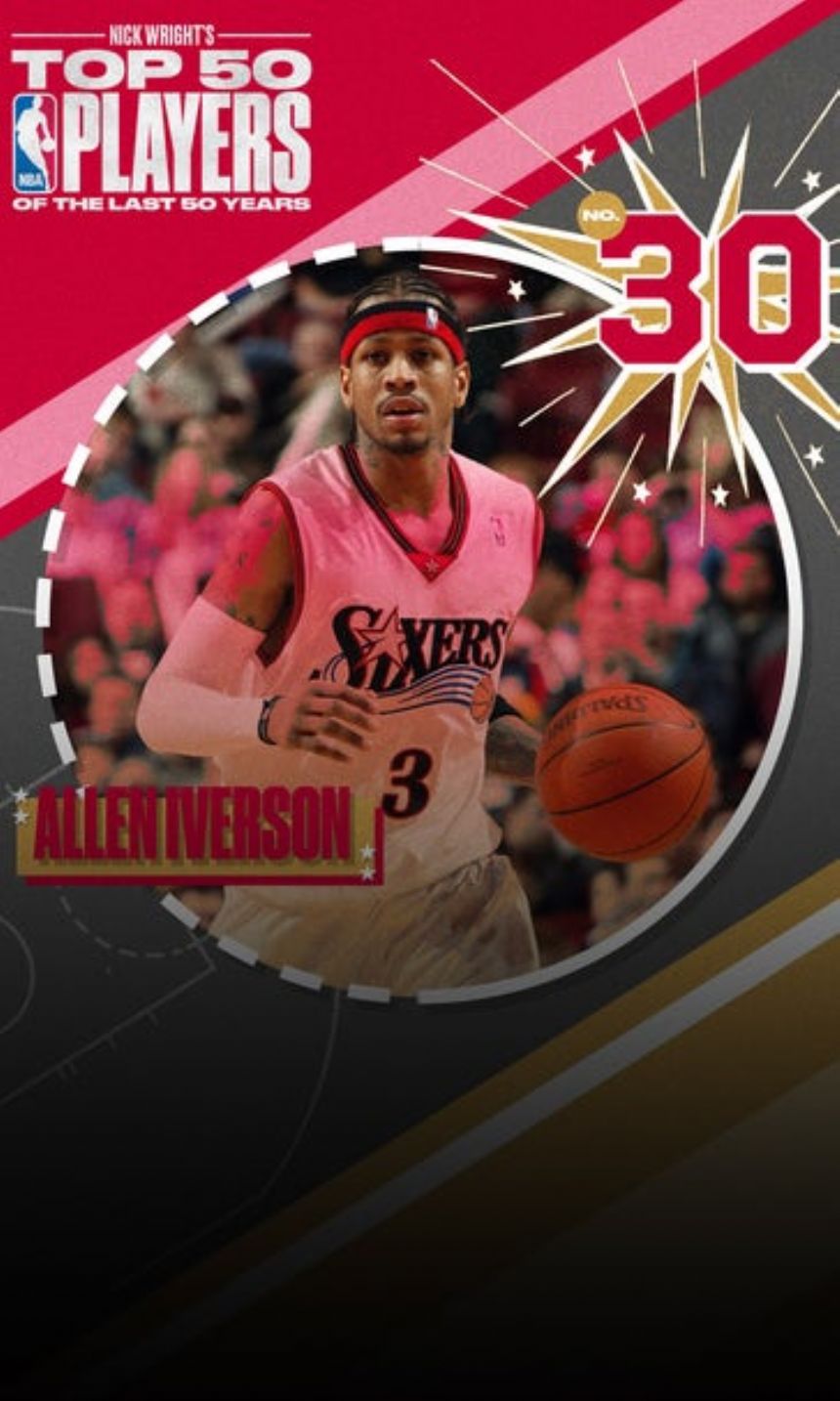 Top 50 NBA players from last 50 years: Allen Iverson ranks No. 30