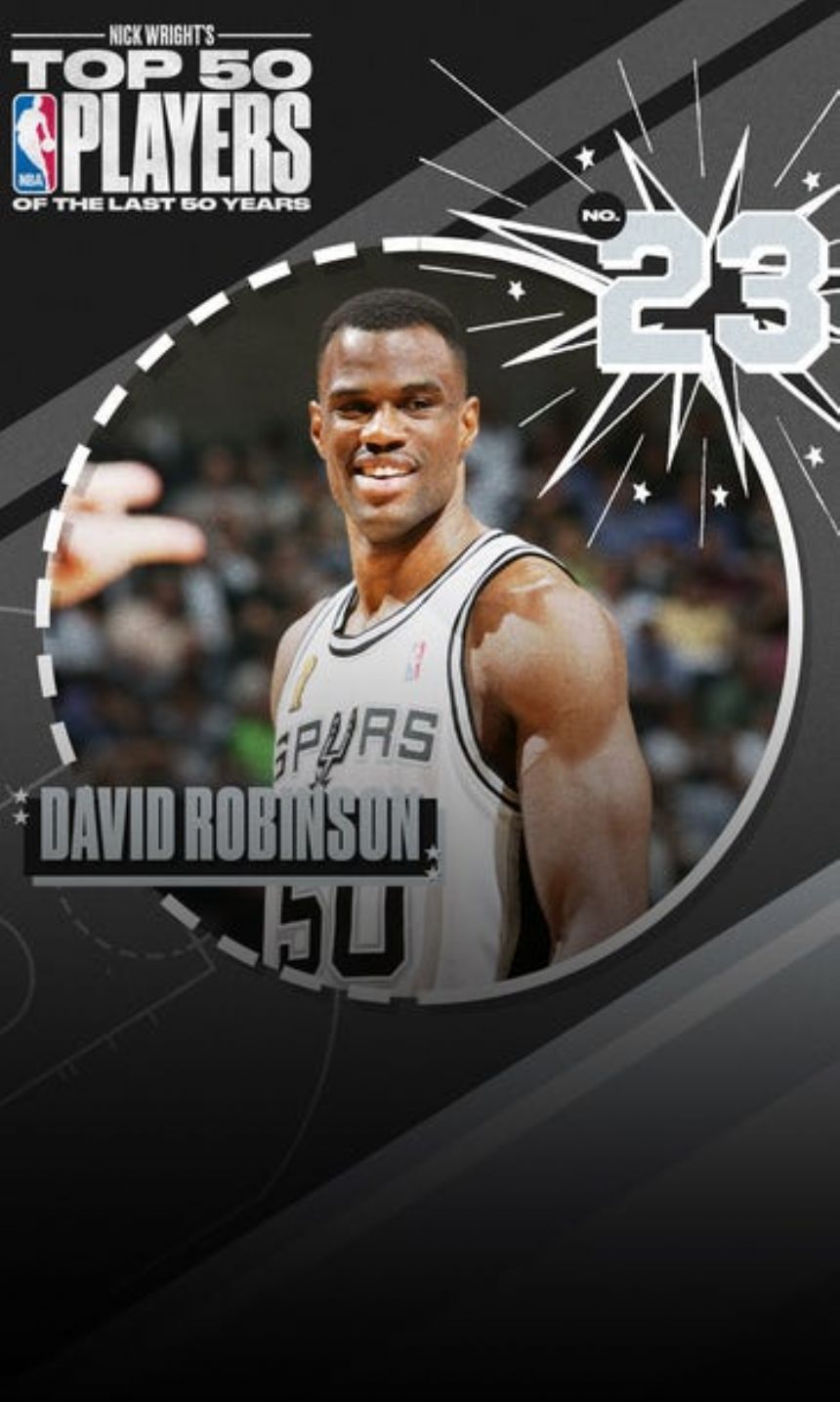 Top 50 NBA players from last 50 years: David Robinson ranks No. 23