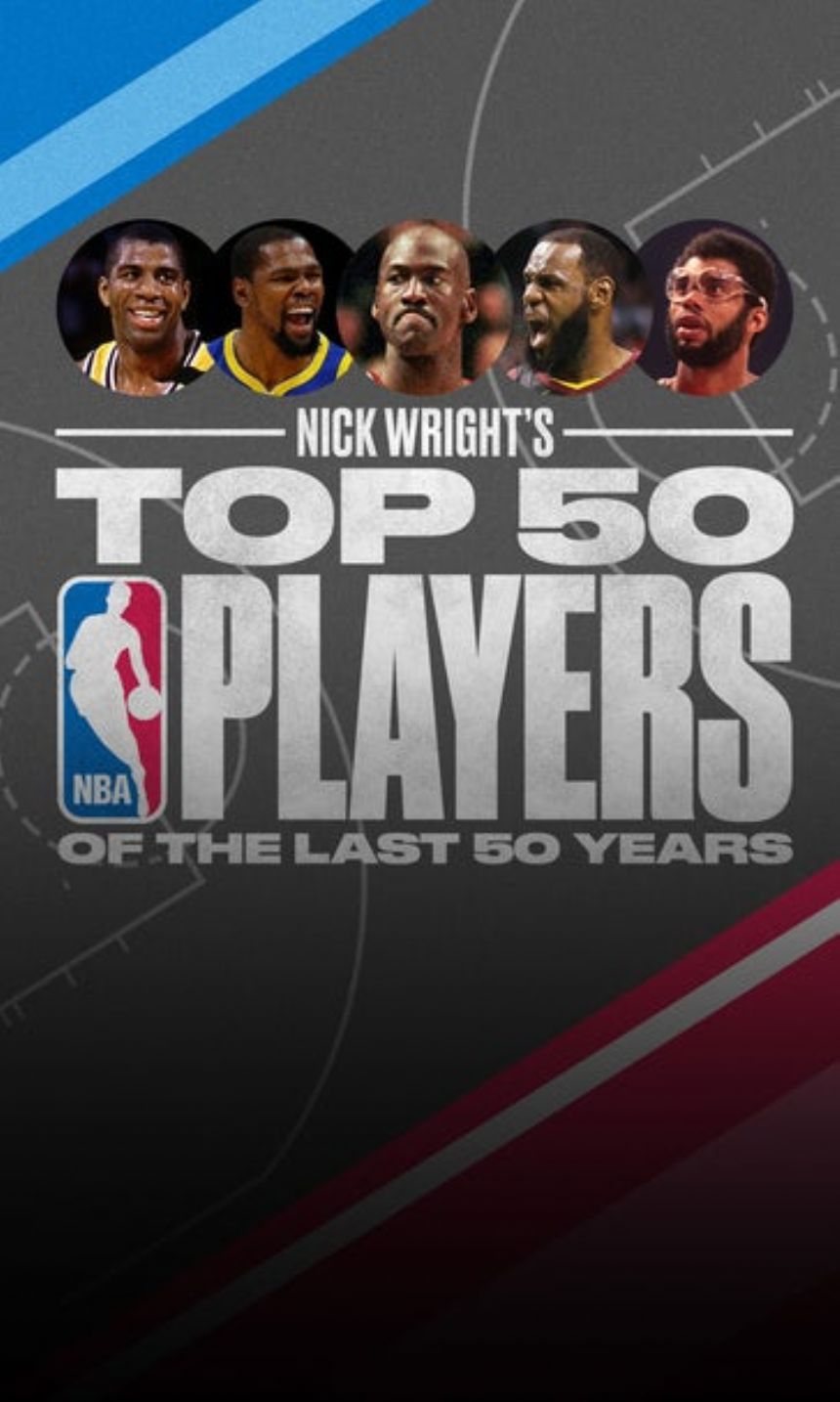 Top 50 NBA players from last 50 years Nick Wright's list Sunday