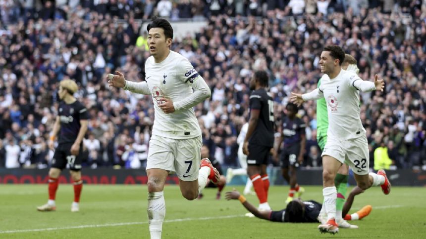 Tottenham comes from behind to beat Luton 2-1 in English Premier League