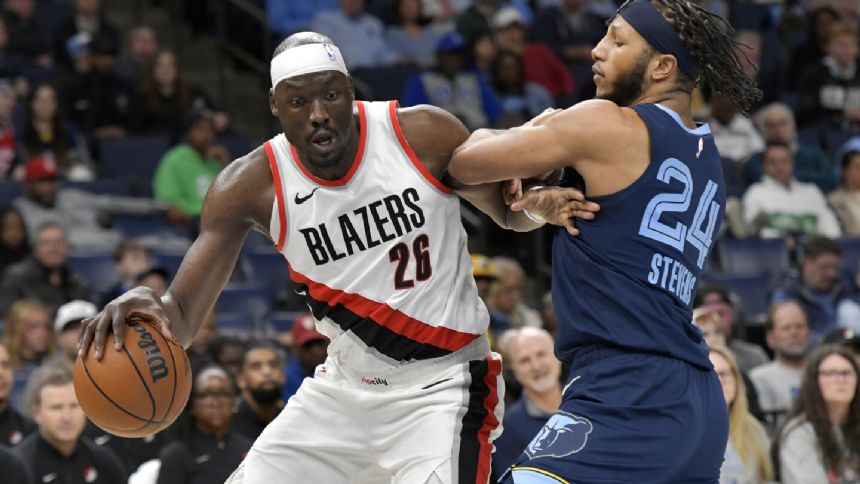 Trail Blazers end 9-game skid by beating Grizzlies 122-92