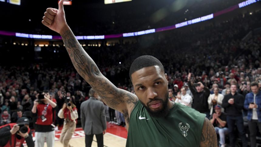 Trail Blazers spoil Lillard's return to Portland with a 119-116 victory over Bucks