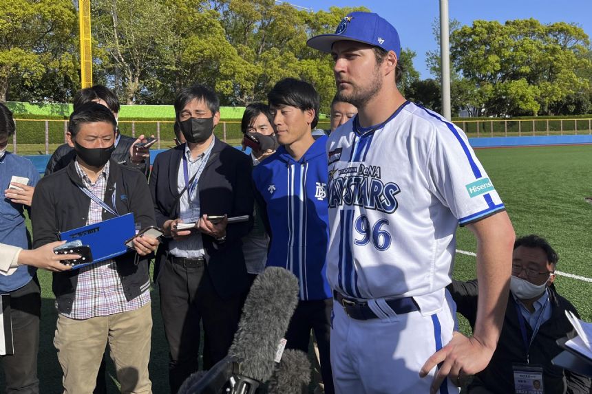 Trevor Bauer, shunned by MLB, makes Japanese baseball debut