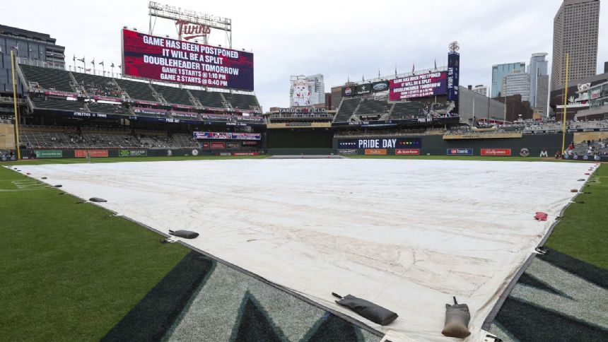 Twins-A's postponed, split doubleheader scheduled for Sunday