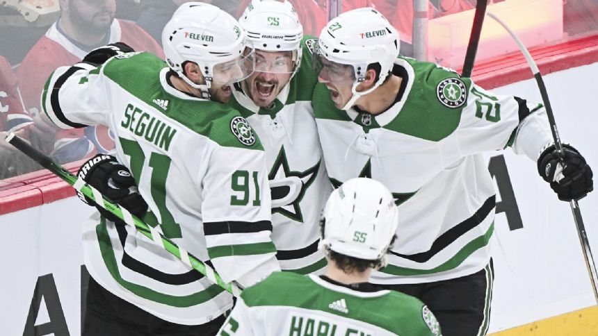 Tyler Seguin gets 2 goals as the Dallas Stars beat the Montreal Canadiens 3-2