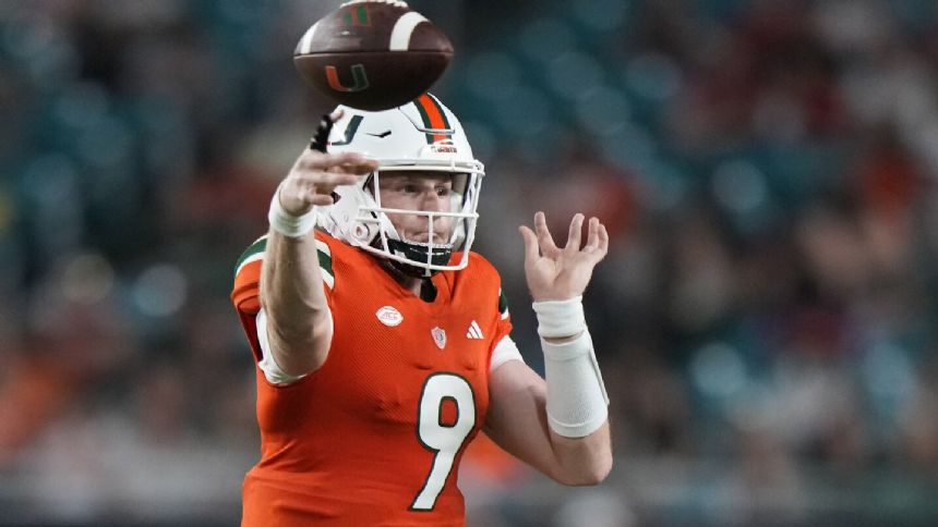 Tyler Van Dyke throws a TD on his first pass of the game, Miami beats Miami (OH) 38-3