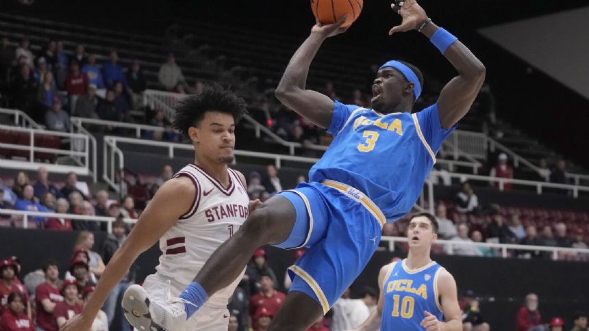 UCLA makes 11 3-pointers in an 82-74 victory over Stanford for its fourth straight victory