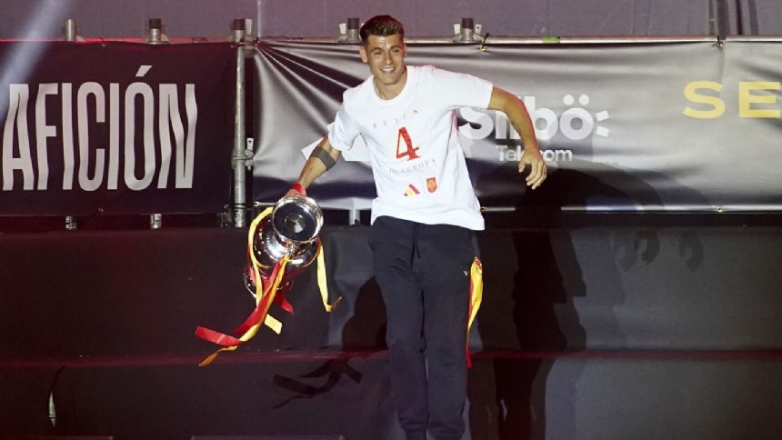 UEFA charges Spain duo Rodri and Morata after song about Gibraltar during Euro 2024 celebrations