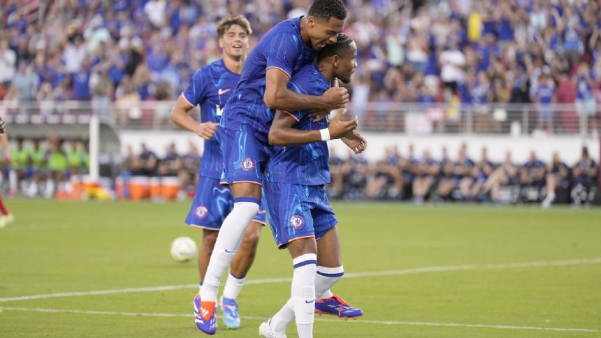 Ugochukwu scores in 82nd, Chelsea salvages 2-2 tie with Wrexham in friendly at Levi's Stadium.