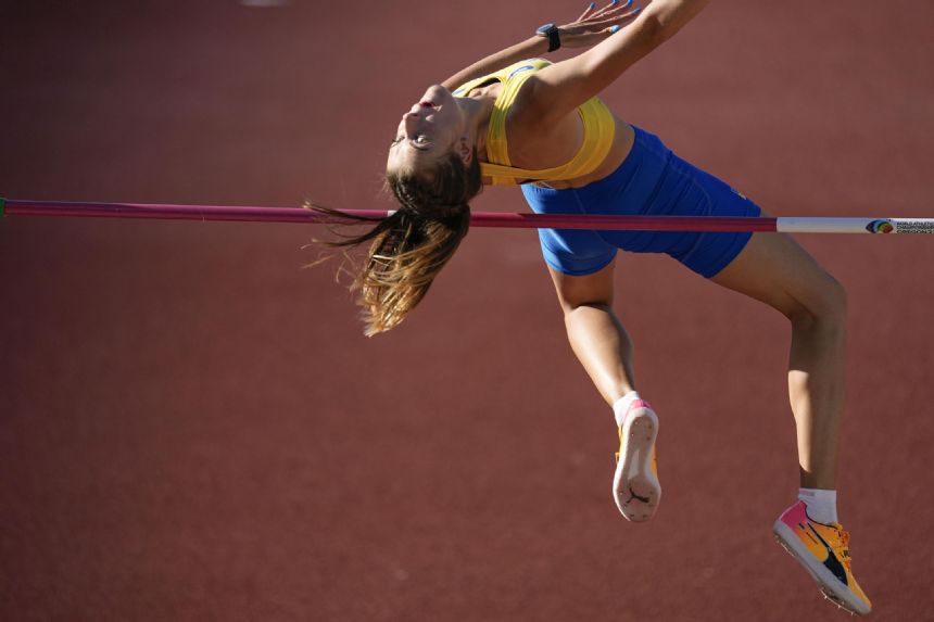 Ukrainian high jumper Mahuchikh wins silver at worlds