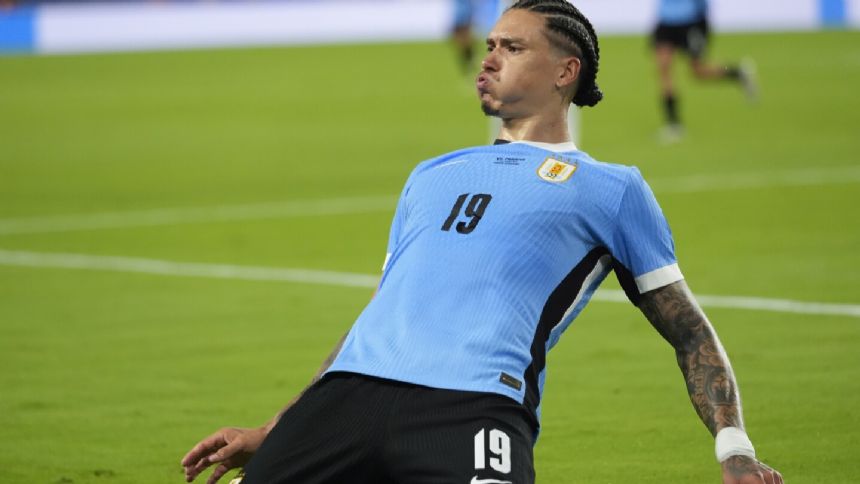 Uruguay routs Bolivia 5-0 at Copa America as Nunez scores in 7th straight game