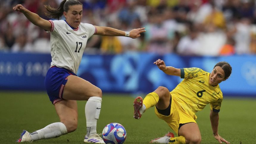 US women's midfielder Coffey to miss Olympics quarterfinal because of yellow cards