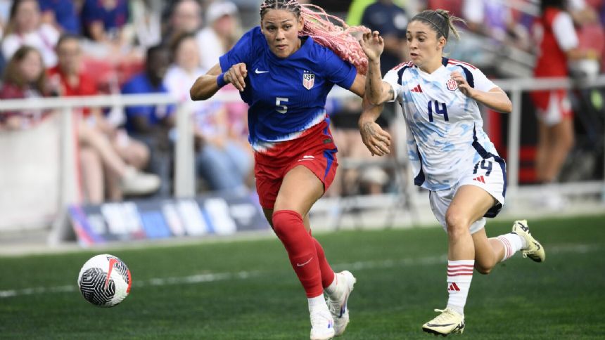 US women's soccer team fights the heat, plays to a draw against Costa Rica in final Olympic tune-up