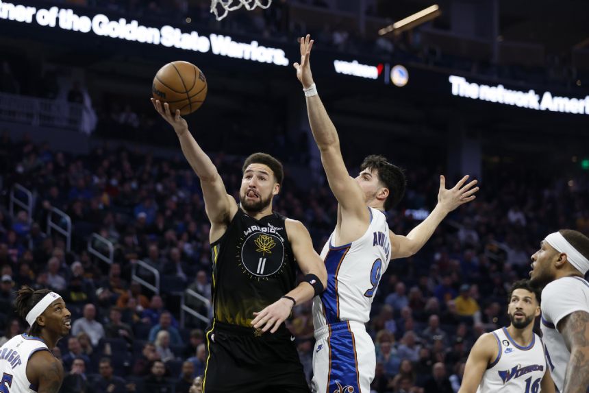 Warriors beat Wizards 135-126, snap two-game losing streak