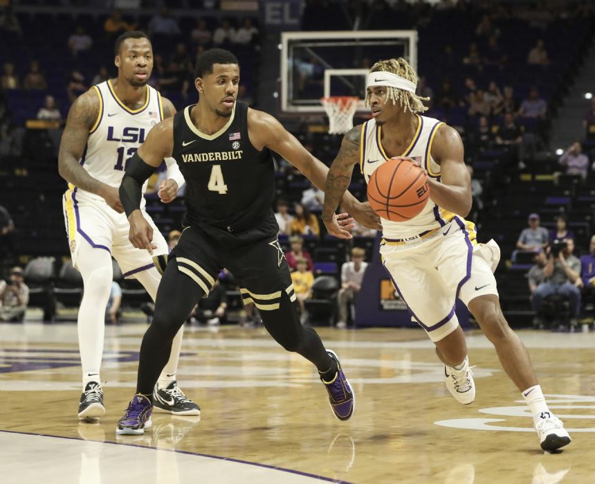 Williams matches season-high 35, sending LSU past Vanderbilt