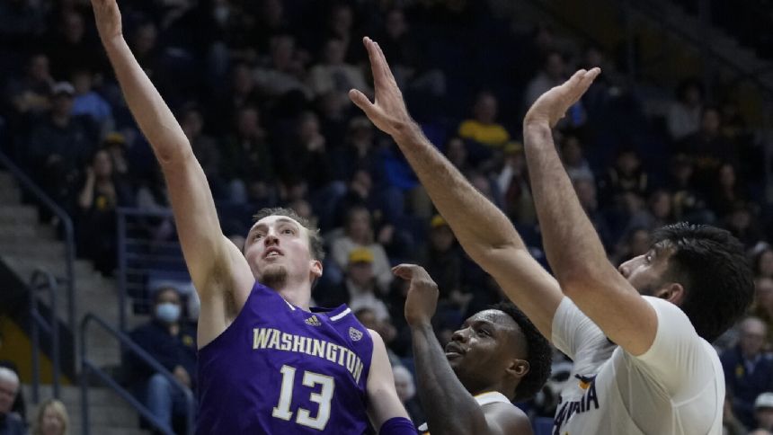 Woods' 3 at the buzzer lifts Washington past California, 77-75