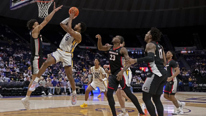 Wright's 17 points, Reed's late block help LSU beat Georgia 67-66