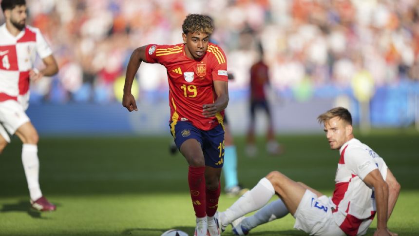 Yamal, 16, leads Spain's new generation to 3-0 win over Croatia at Euro 2024