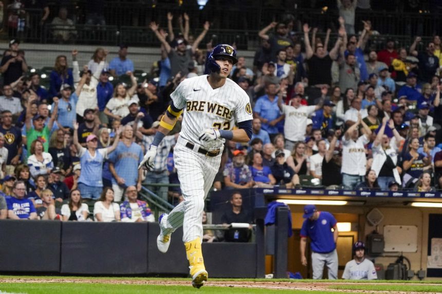 Yelich, Woodruff spark Brewers to 7-0 victory over Cubs