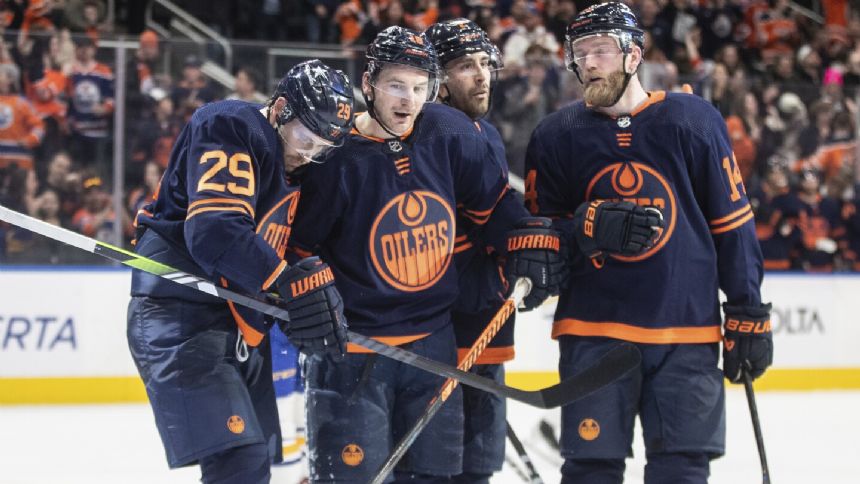Zach Hyman scores 47th and 48th goals to help Oilers rout Sabres, 8-3