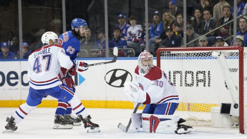 Zibanejad, Panarin lead Rangers to 5-2 win over Canadiens