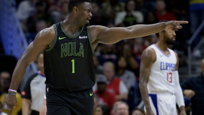 Zion Williamson scores 34, Pelicans top Clippers 112-104 to tighten race for No. 4 seed