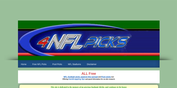 4NFLPicks.com Profile - Sports Betting Advice - CapperTek